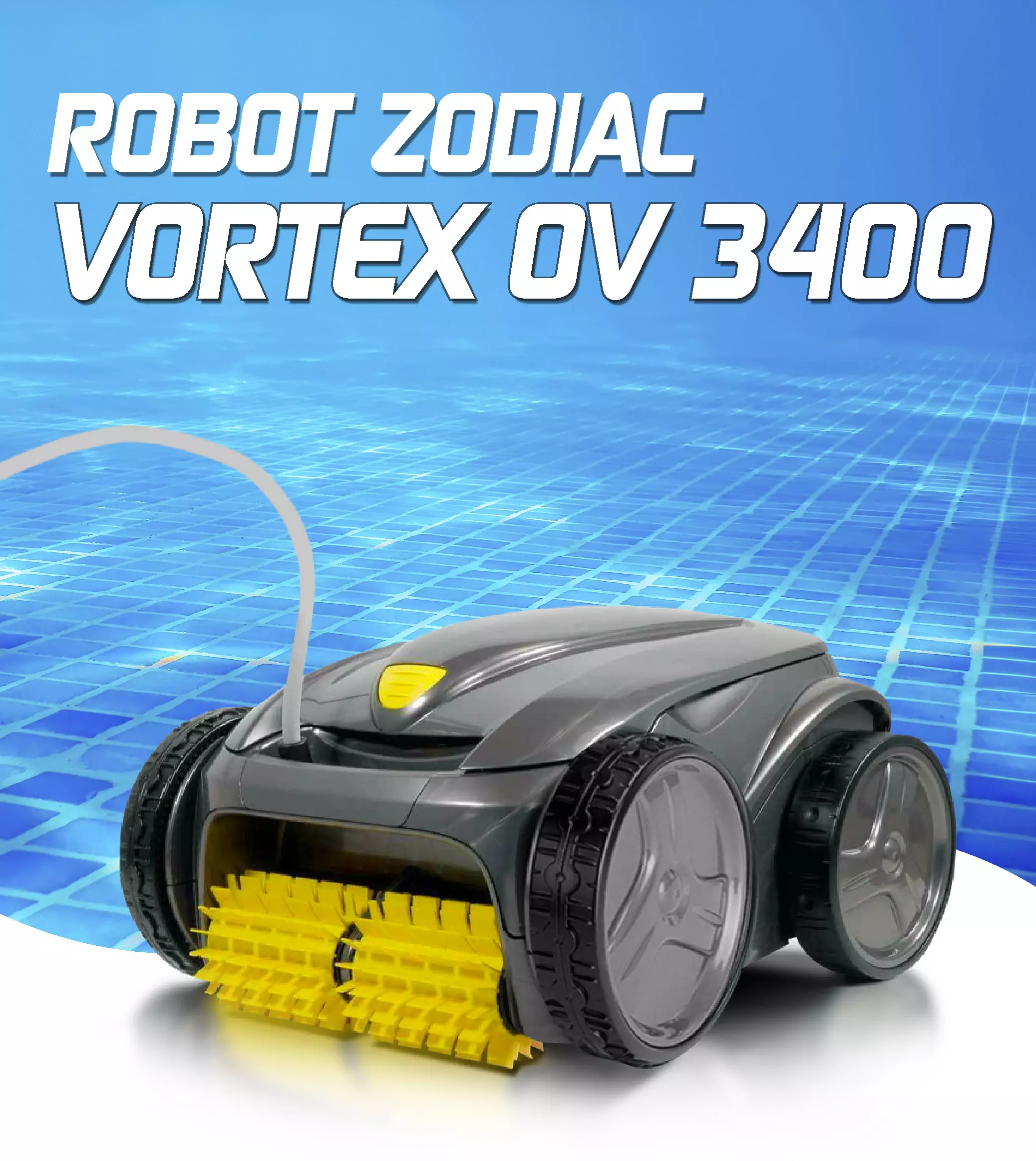 Cómo funciona un robot limpiafondos de piscina Zodiac Vortex 
